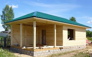Строительство бани с верандой в Уфе