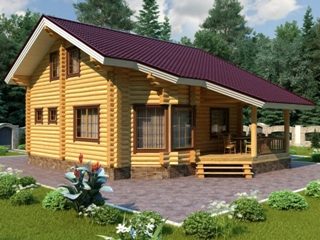 Проекты домов 7х9 из оцилиндрованного бревна в Уфе