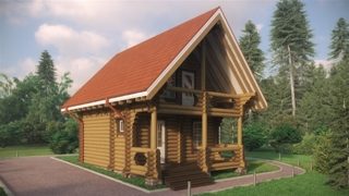 Проекты бань из бревна 5х7