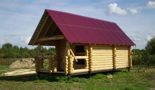 Свайно-винтовой фундамент для бани