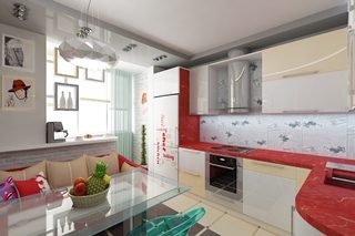 Ремонт кухни 13 кв.м в Уфе под ключ
