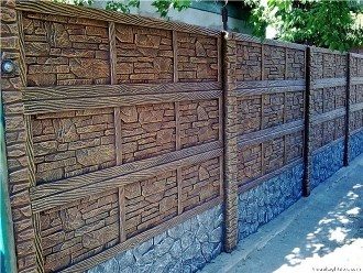 Еврозаборы из бетона в Уфе